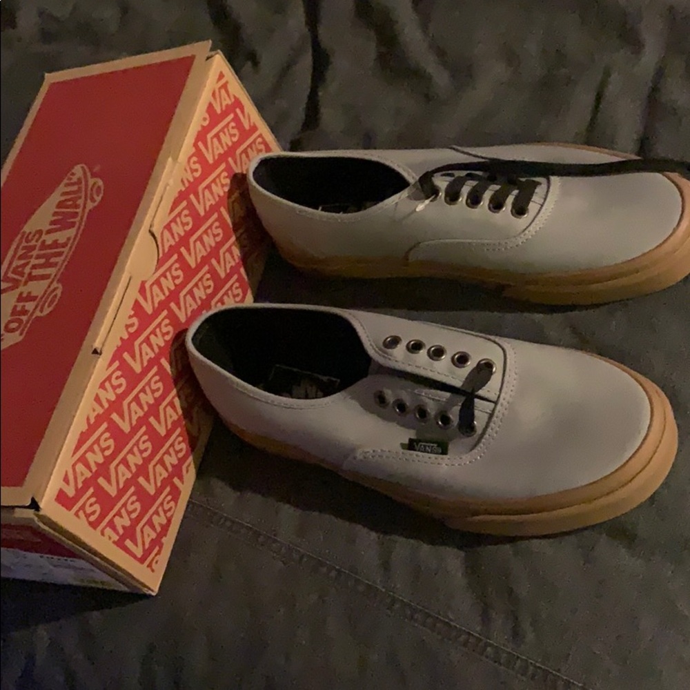 Grey/ Tan Vans